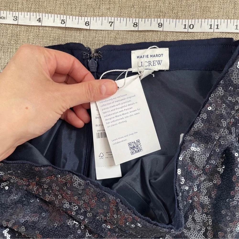 J.Crew Marie Marot X J.Crew sequin maxi skirt Item BN782 Sz 2 NWT